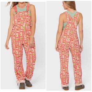 Duluth Trading Heirloom Gardening Bib Overalls Womens Small Cargo Seed Pockets